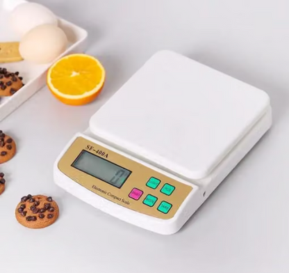 Digital Kitchen Weighing Scale 10 kg, Electronic Weight Machine with LCD Display for Baking, Cooking, Food & Diet, SF-400/A121. 6Months Warranty